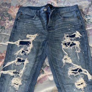 Pac sun denim jeans distressed